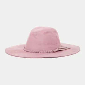 Chic Braided Faux Suede Hat – Elevate Your Style