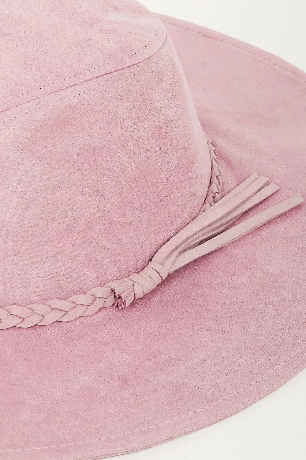 Chic Braided Faux Suede Hat – Elevate Your Style