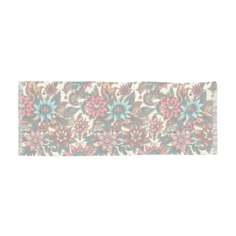 Chic Light Scarf Bright Florals Lightweight Design