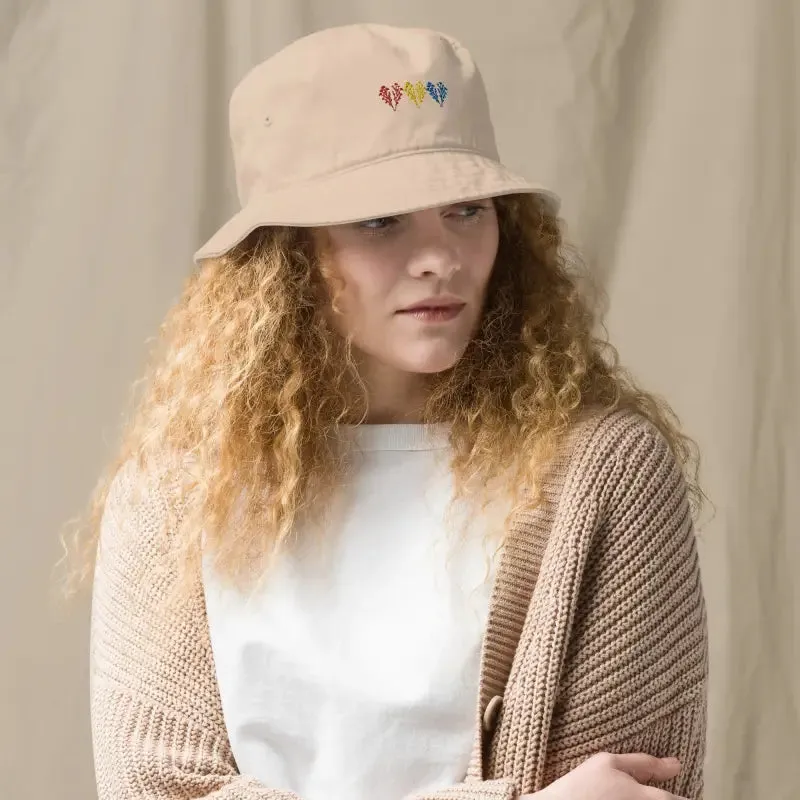 Chic Organic Bucket Hat with Wildflowers