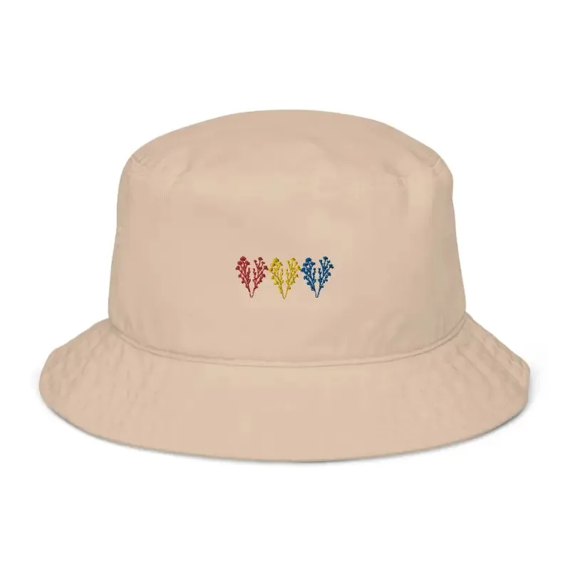 Chic Organic Bucket Hat with Wildflowers