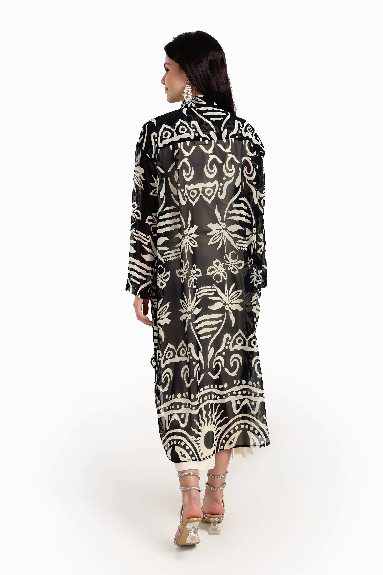 Chic Printed Midi Dress