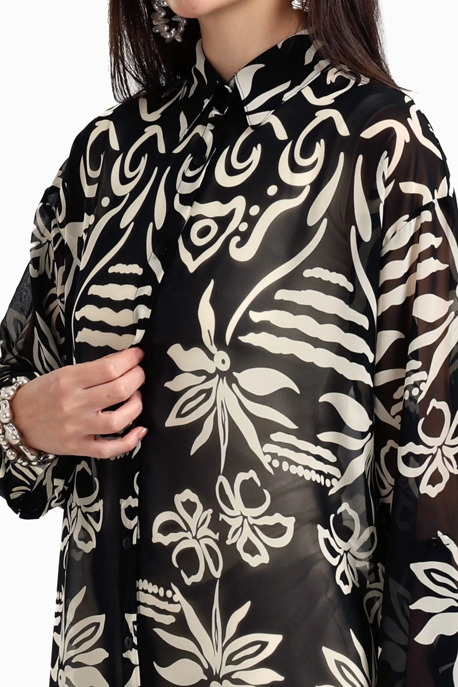 Chic Printed Midi Dress