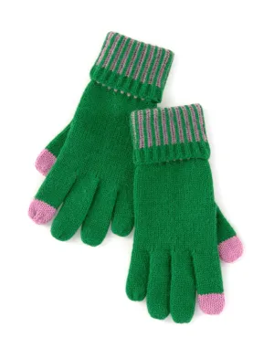 Christie Green Touchscreen Gloves