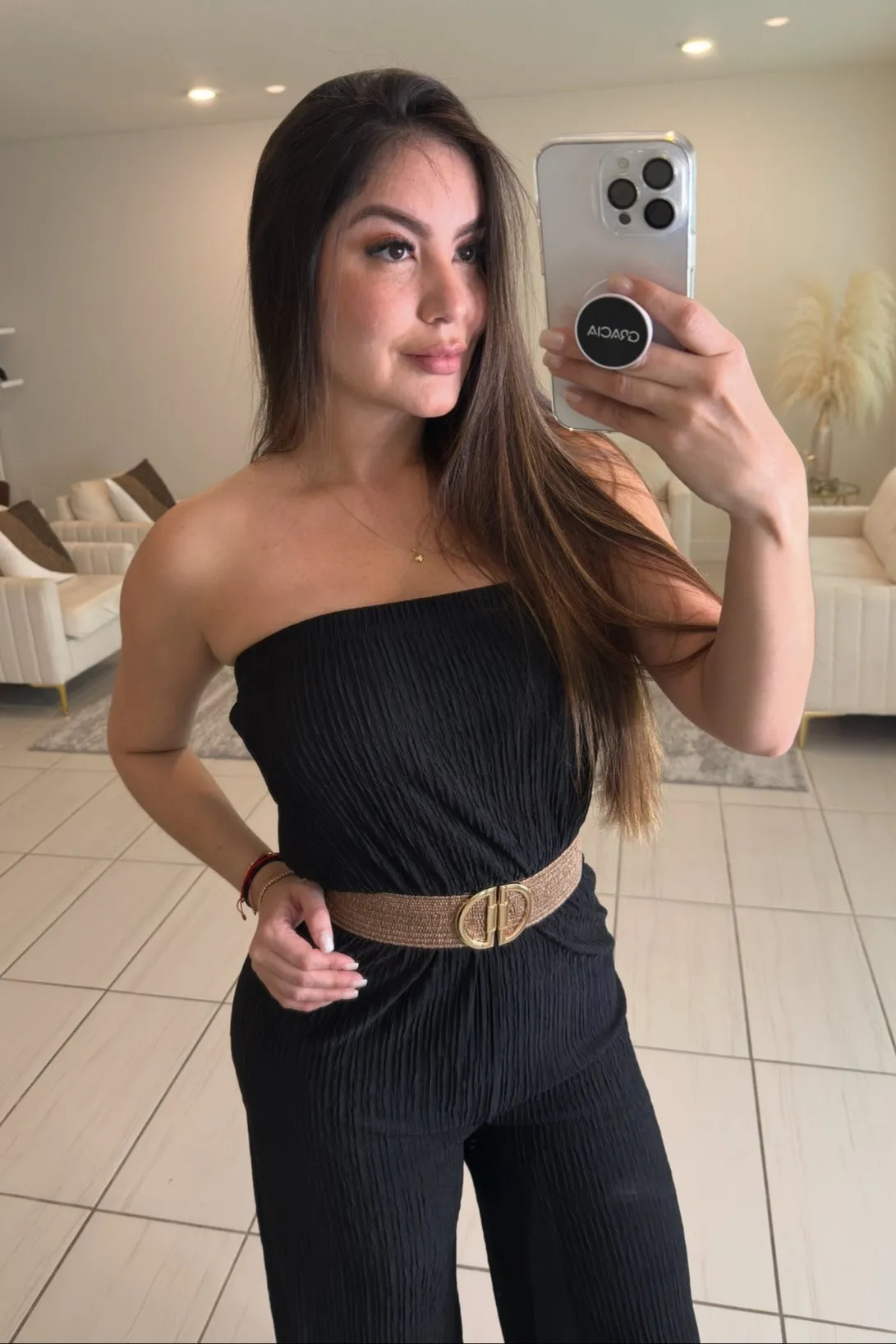Coastal Allure Black Jumpsuit