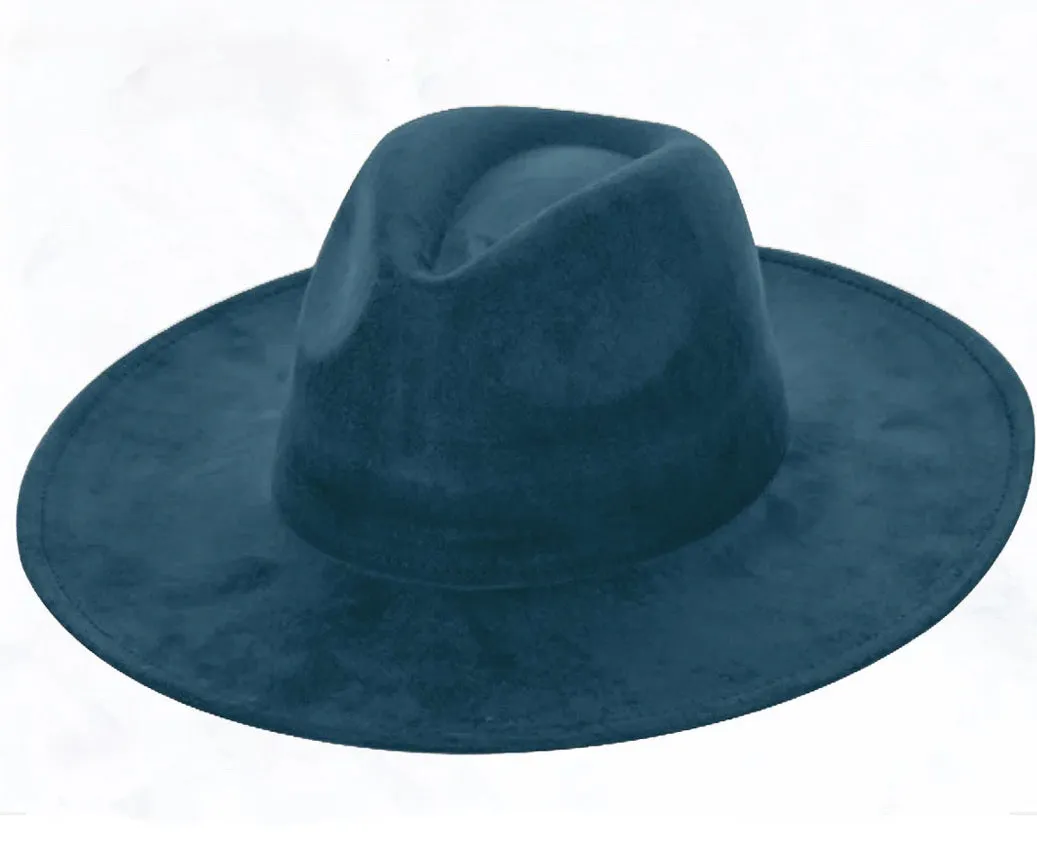 Cognac w/ Turq Slab Leather Band   Choice of Boho Hat 985r