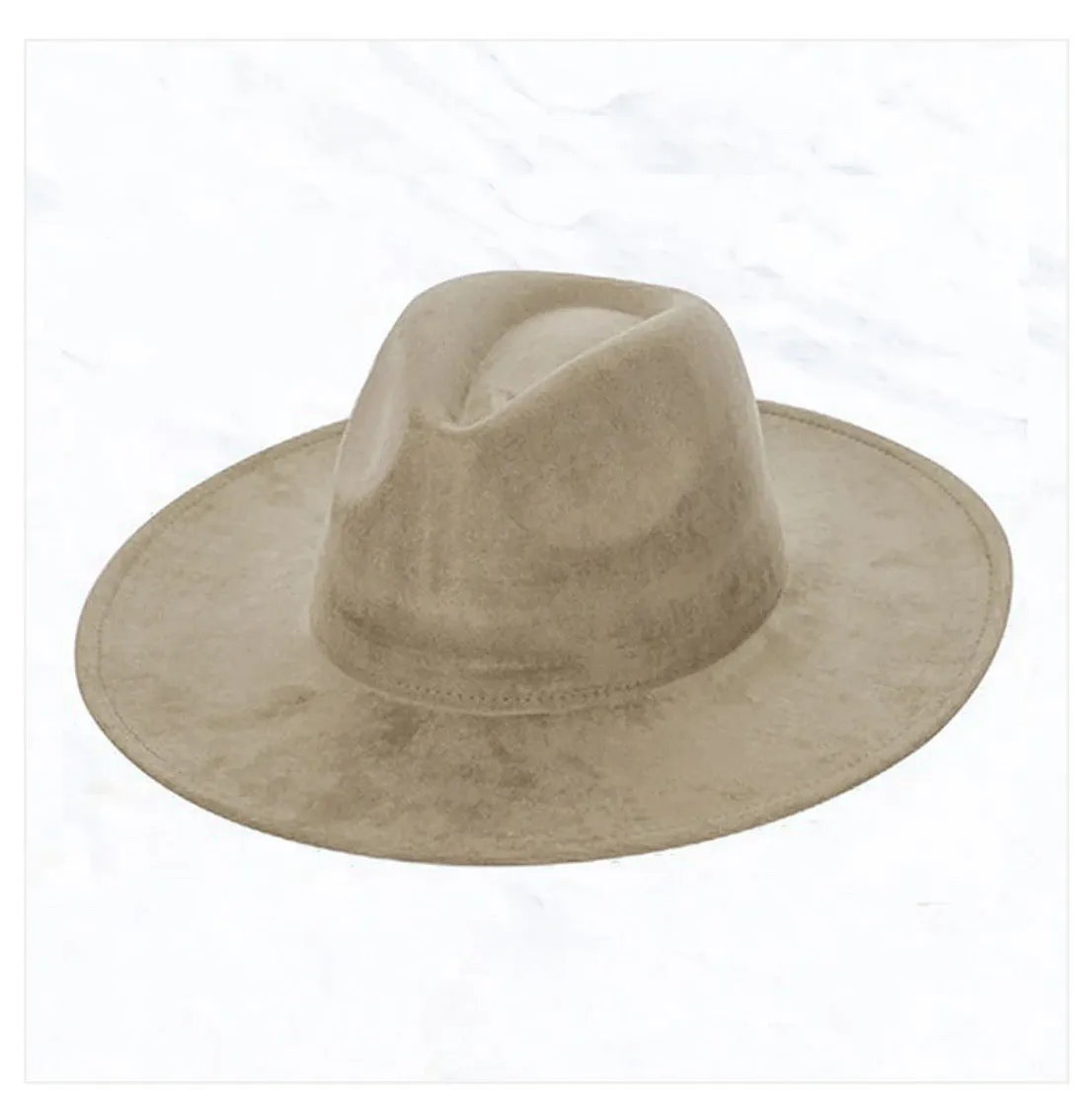 Cognac w/ Turq Slab Leather Band   Choice of Boho Hat 985r