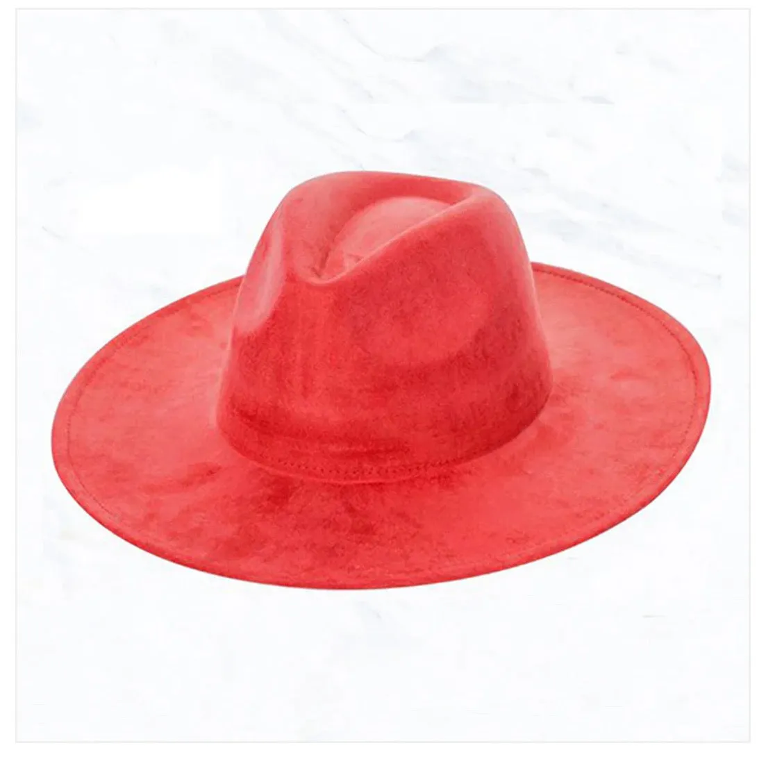 Cognac w/ Turq Slab Leather Band   Choice of Boho Hat 985r