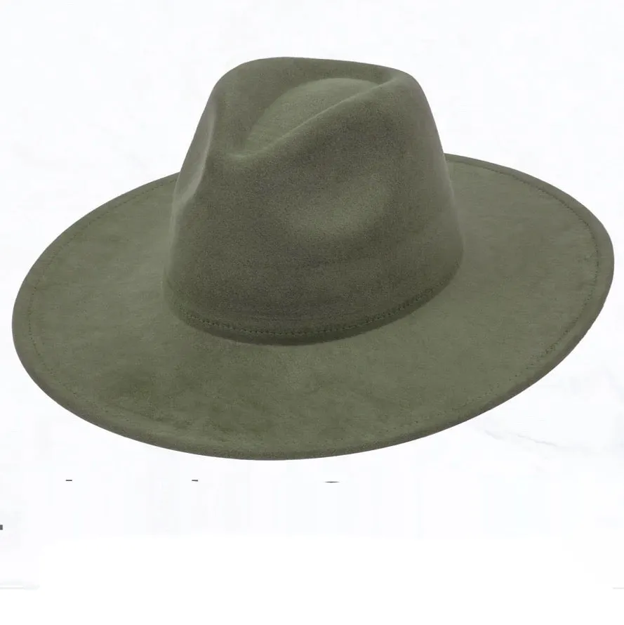 Cognac w/ Turq Slab Leather Band   Choice of Boho Hat 985r