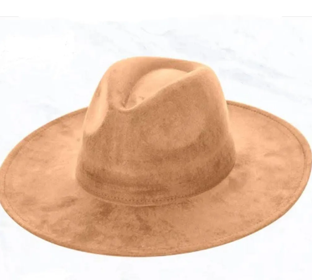 Cognac w/ Turq Slab Leather Band   Choice of Boho Hat 985r