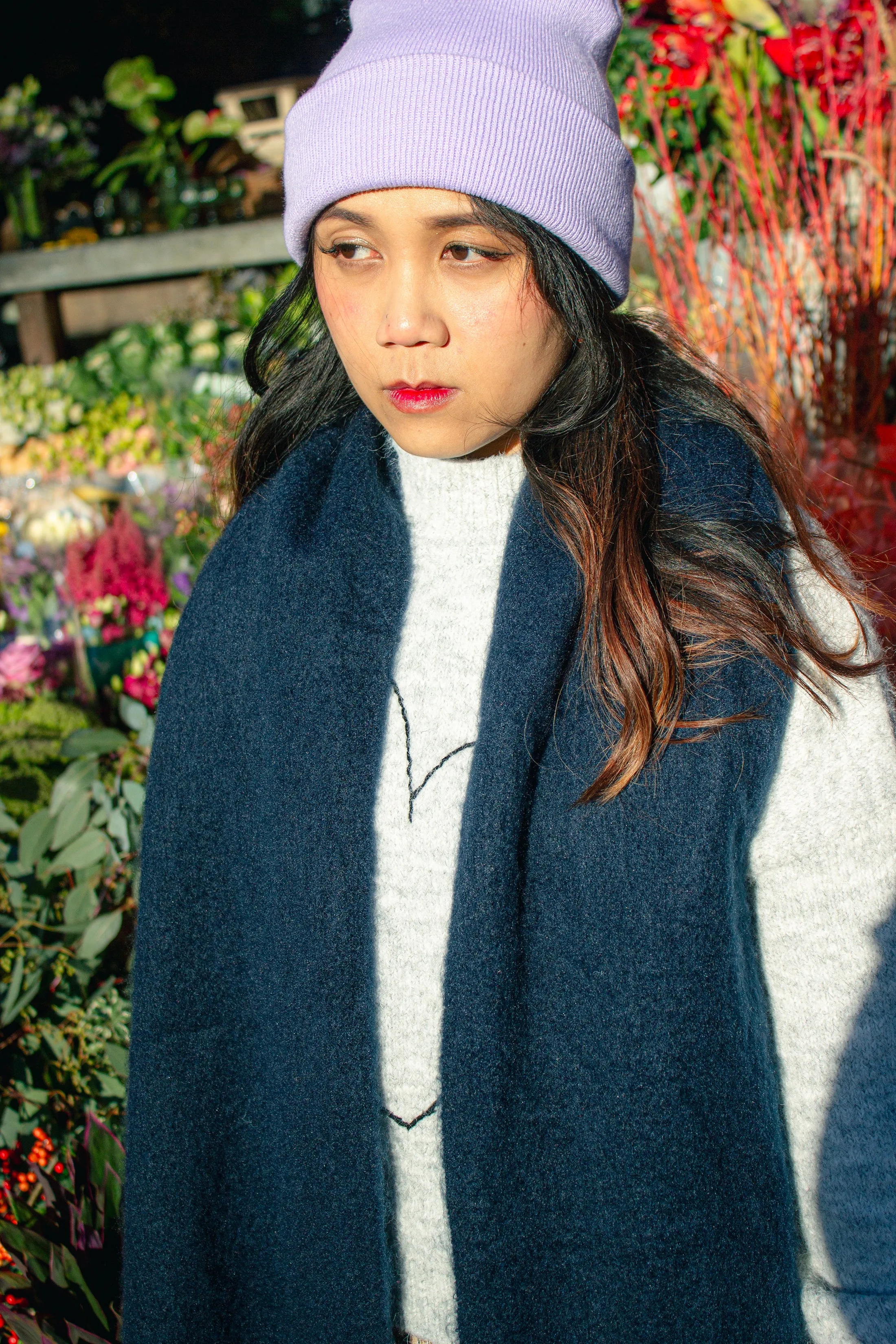 Colour Block Warm Wrap Scarf