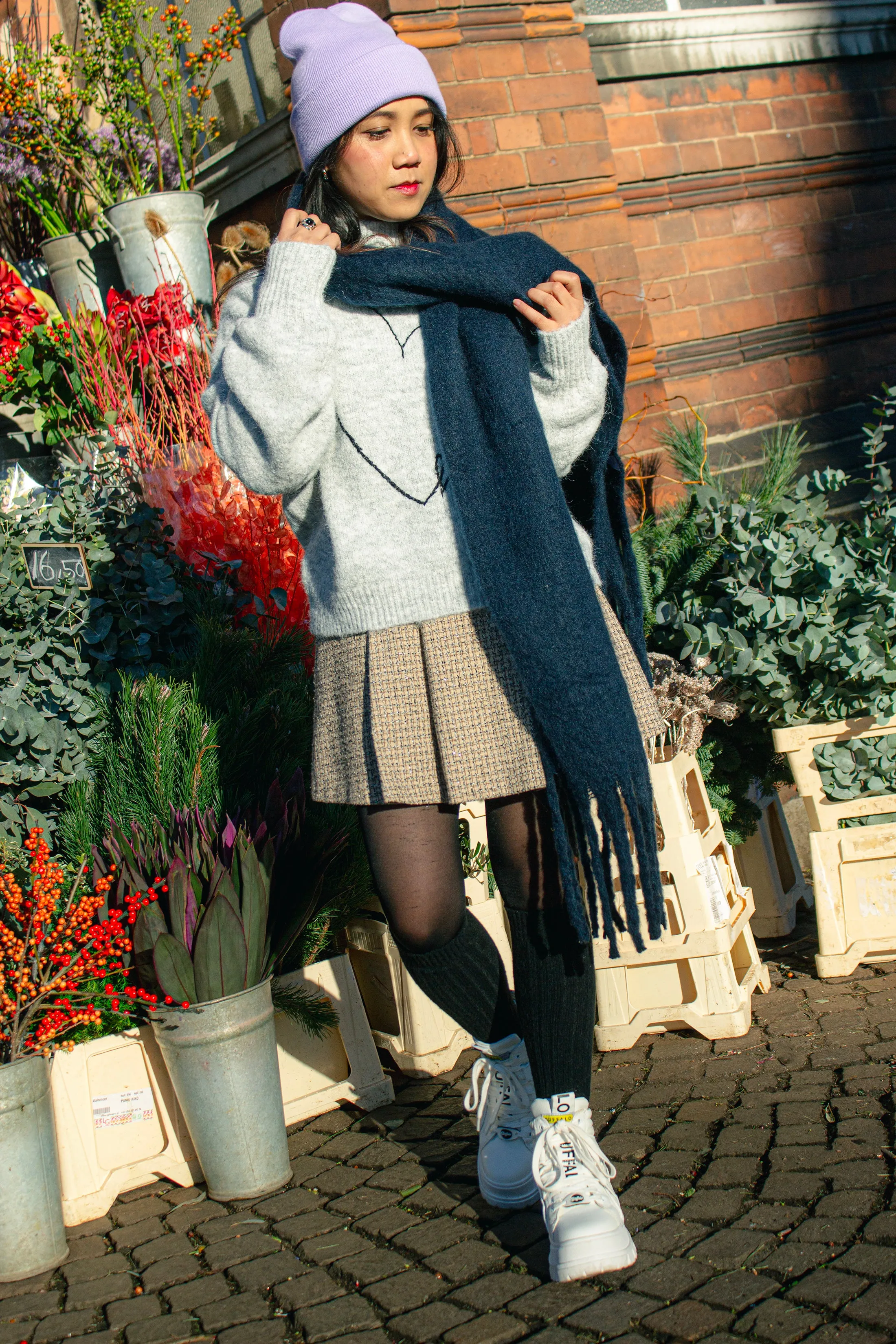 Colour Block Warm Wrap Scarf