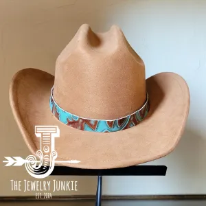 **Copper Laredo Embossed Leather Hat Band Only 981x