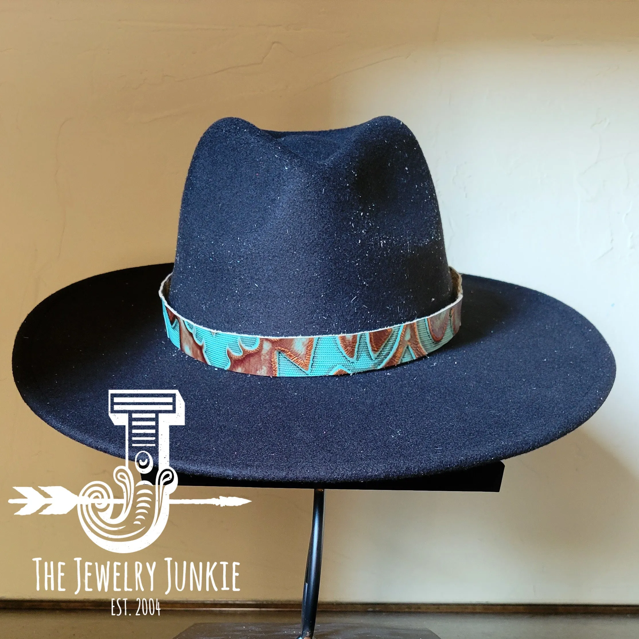 **Copper Laredo Embossed Leather Hat Band Only 981x