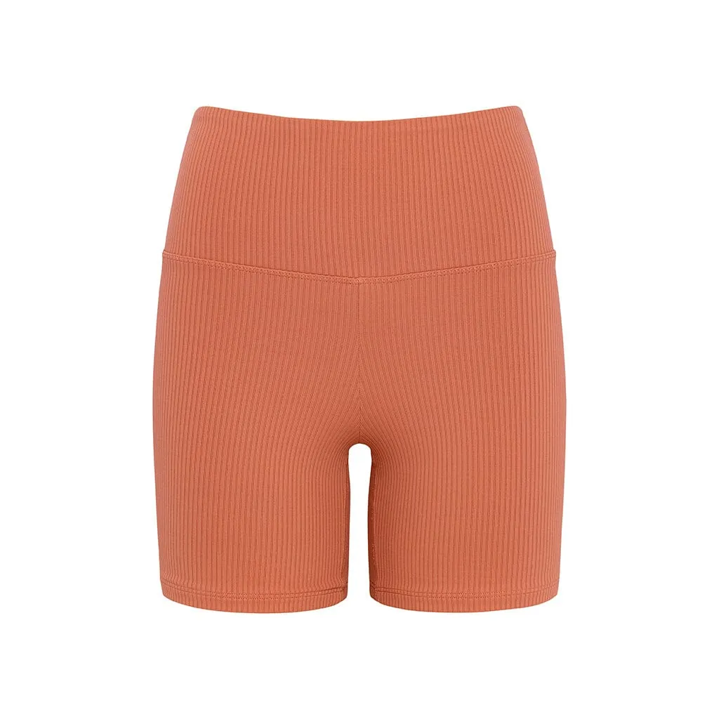 Coral Rib Midi Bike Short