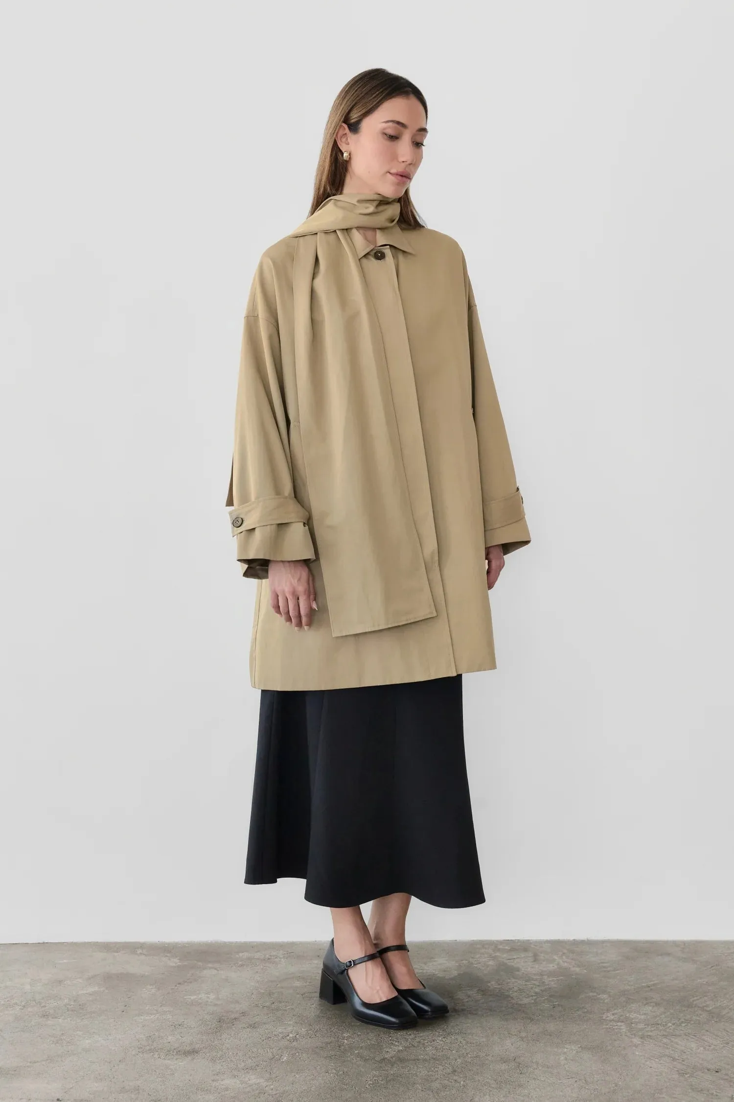 COVE KHAKI TRENCH COAT