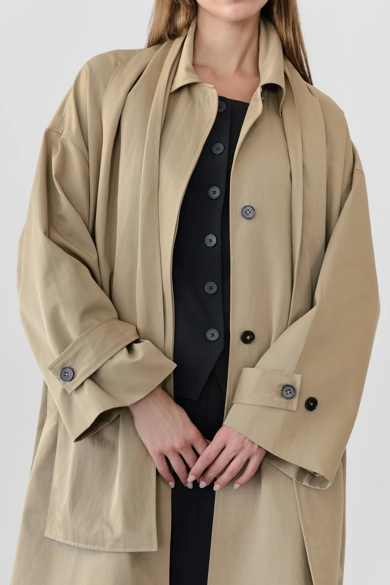 COVE KHAKI TRENCH COAT