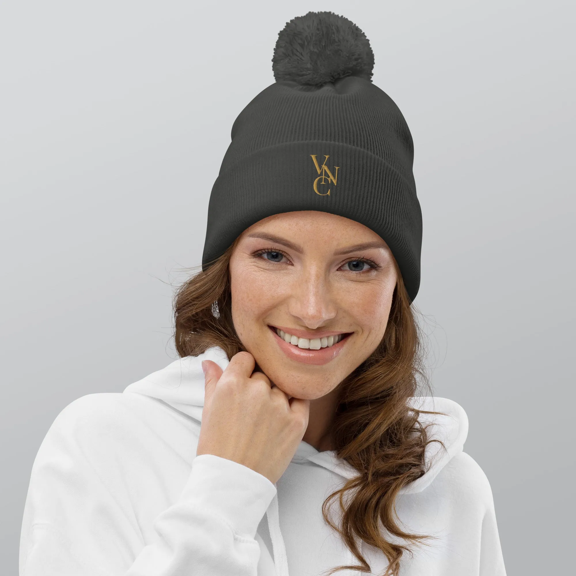 Cozy Chic Pom-Pom Beanie