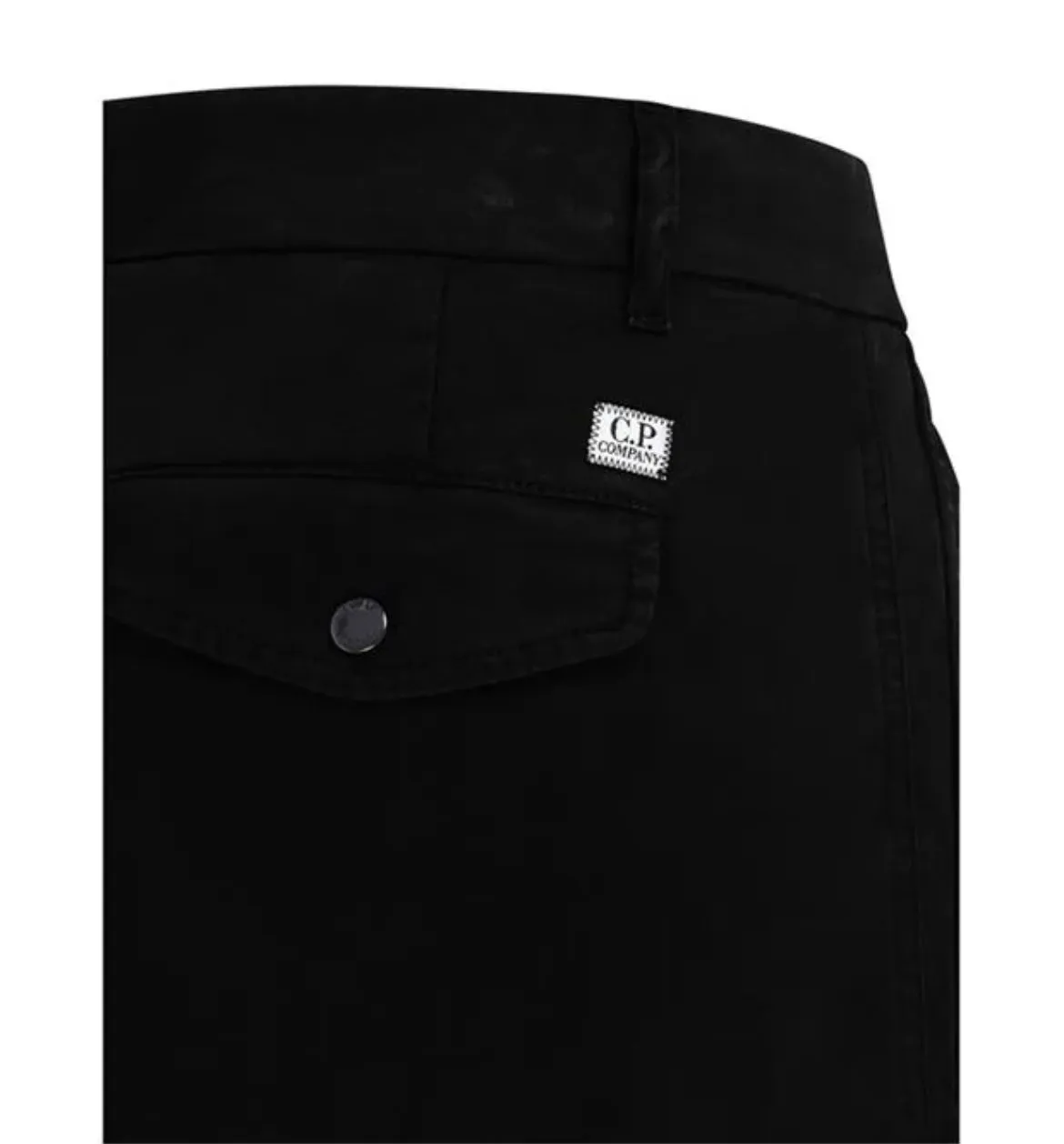 C.P. COMPANY RASO CARGO TROUSERS - BLACK