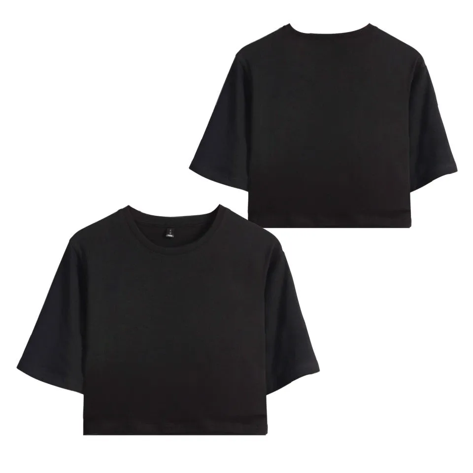 Custom Women's Sportswear Cropped T-shirt & Shorts Set Kids' Activewear