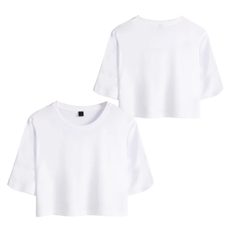 Custom Women's Sportswear Cropped T-shirt & Shorts Set Kids' Activewear