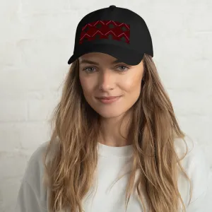 Dad Hat | 60s Red Diamonds | Geometric Glam