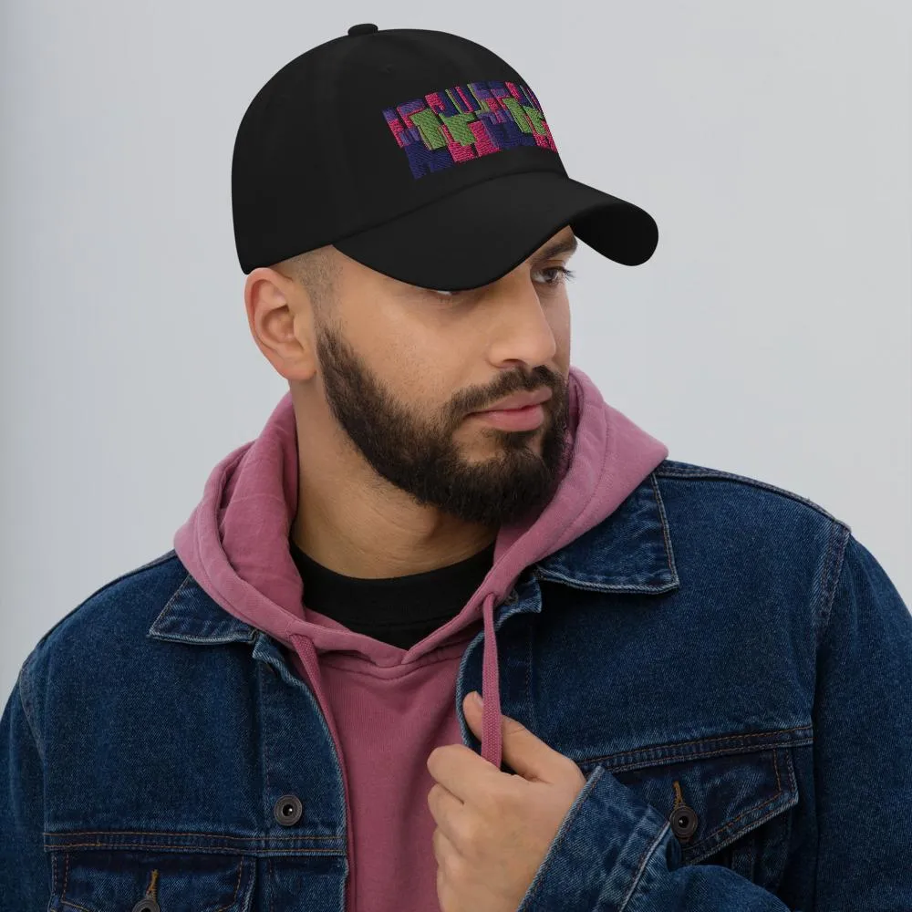 Dad Hat | Pink 60s Style | Mid-Century Geometric