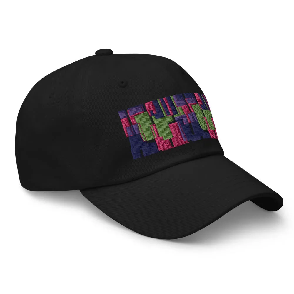 Dad Hat | Pink 60s Style | Mid-Century Geometric