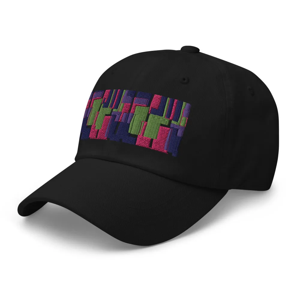 Dad Hat | Pink 60s Style | Mid-Century Geometric