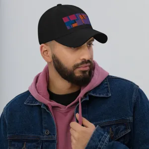 Dad Hat | Purple 60s Style | Mid-Century Geometric