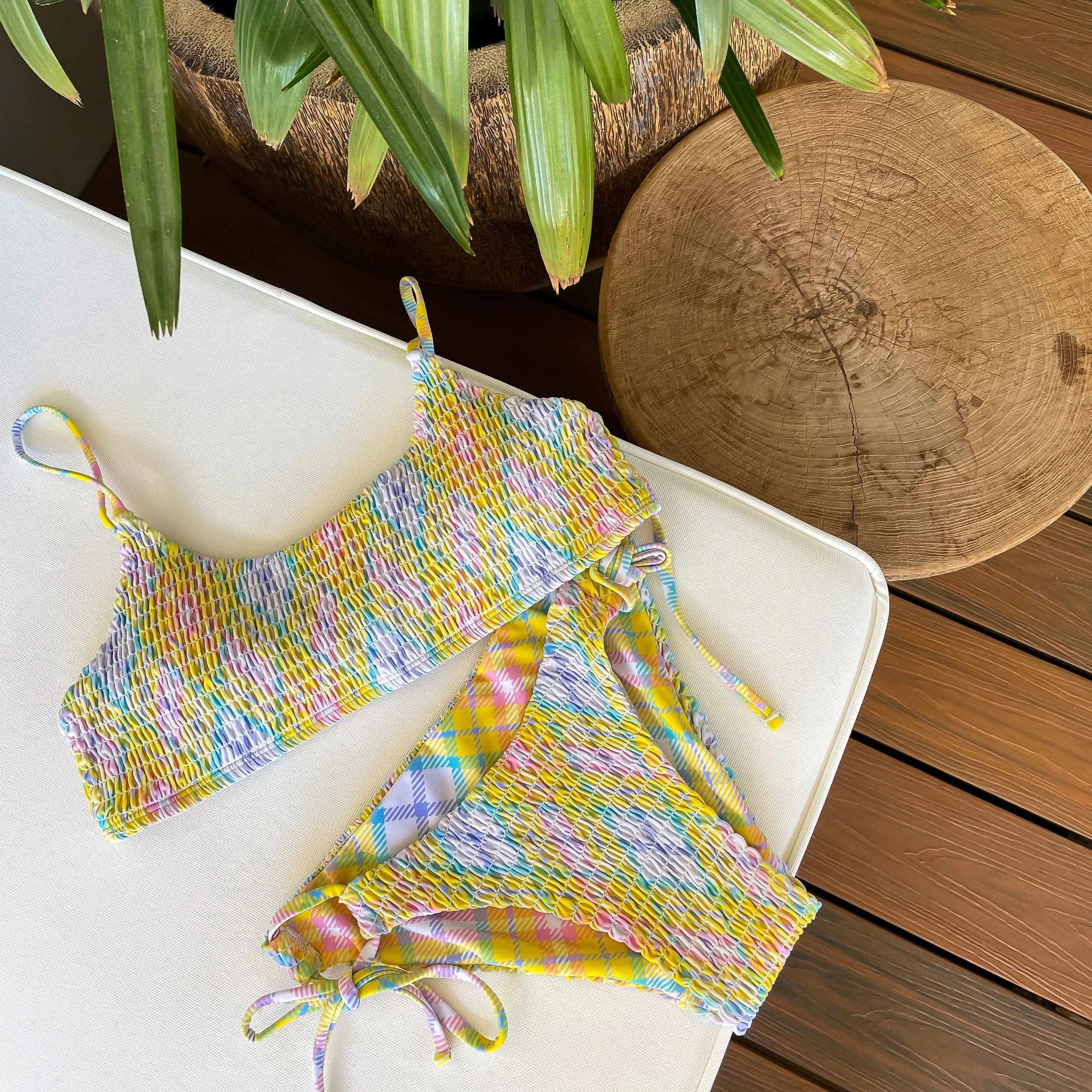Daisy Top - Yellow Plaid