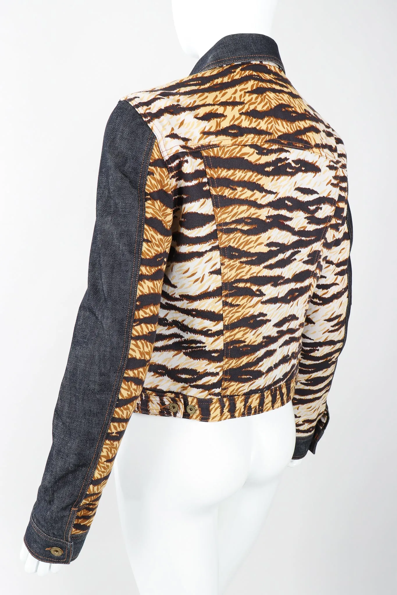 D&G Animal Contrast Denim Jacket