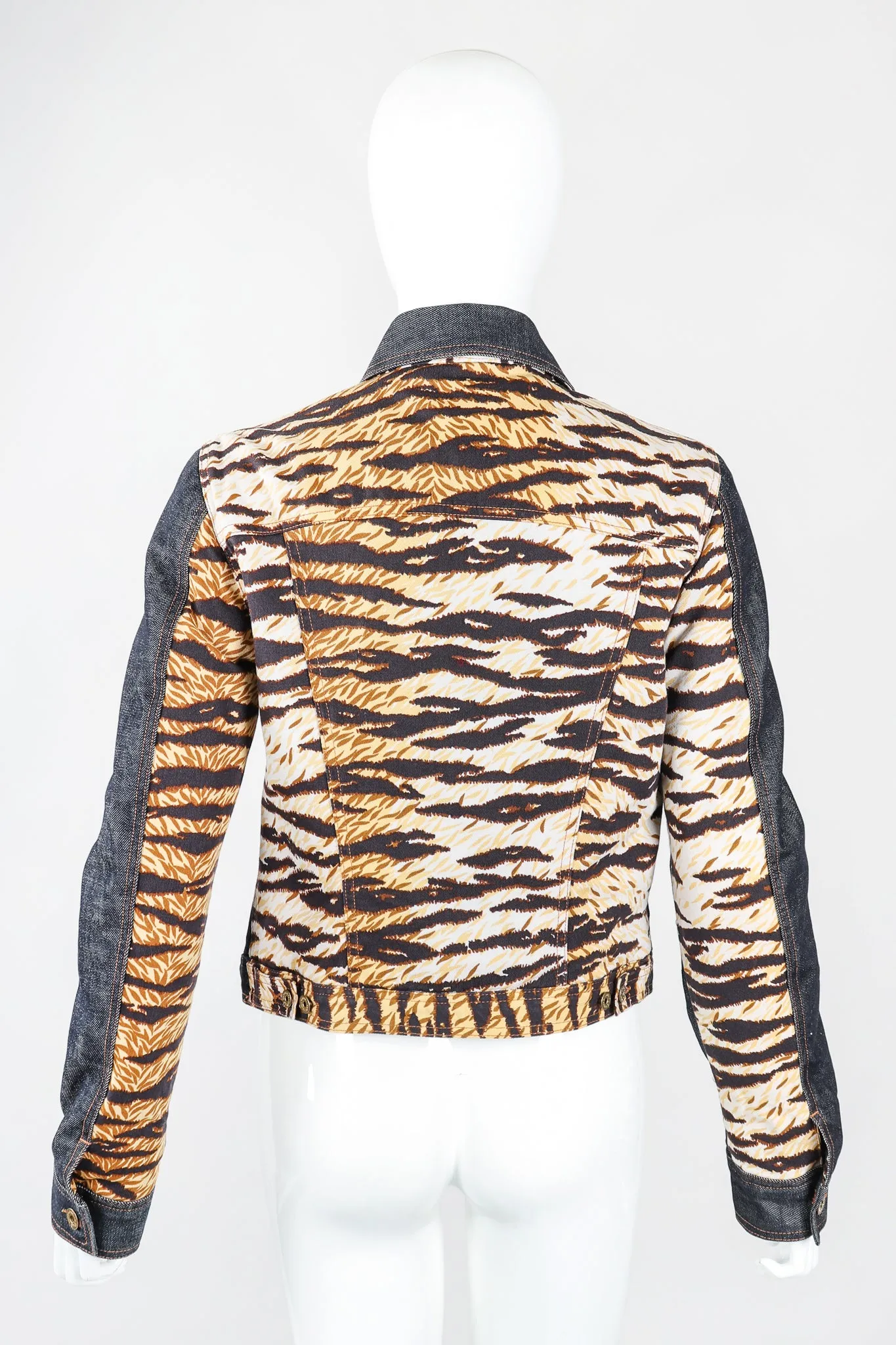 D&G Animal Contrast Denim Jacket