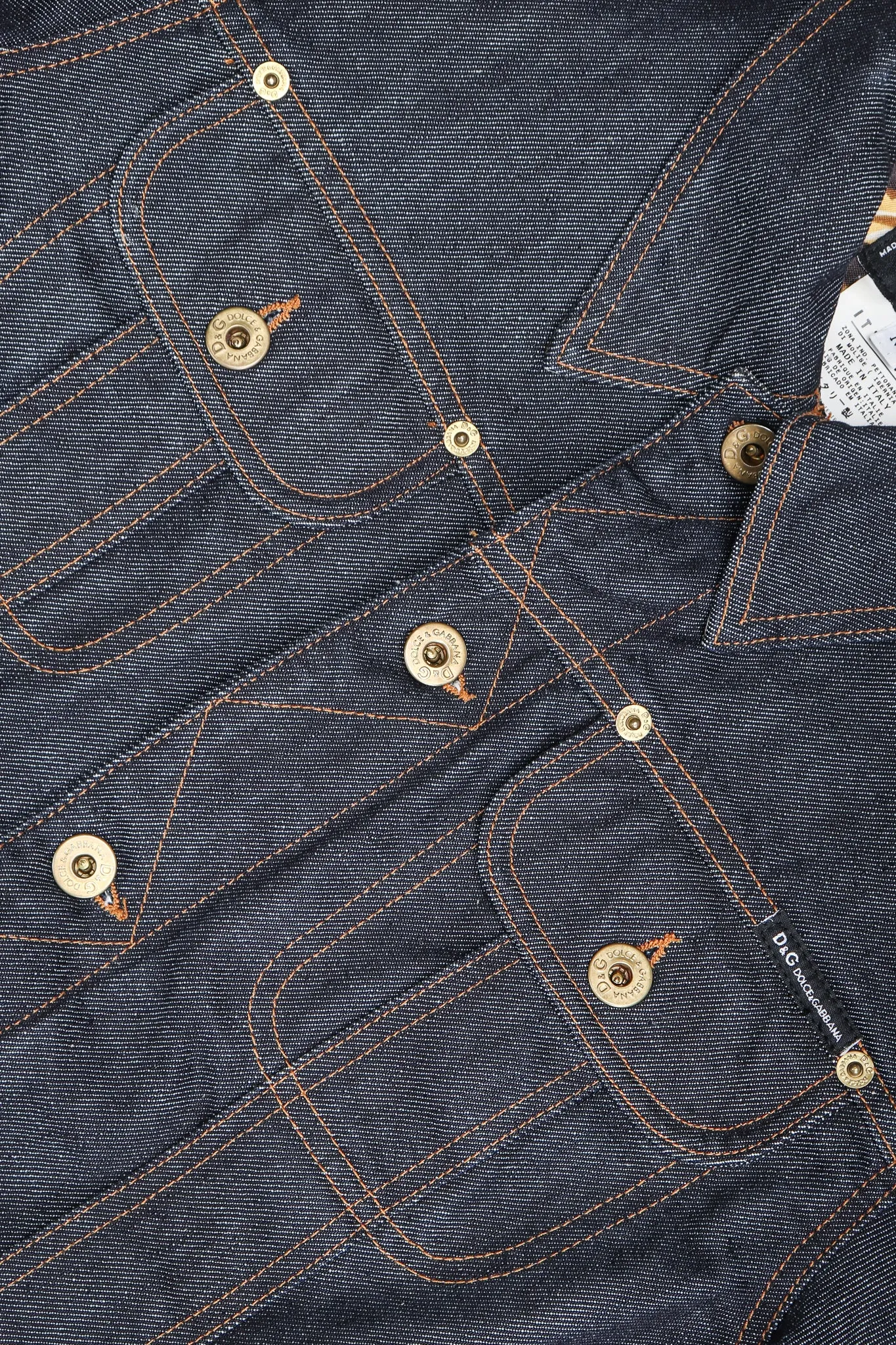 D&G Animal Contrast Denim Jacket