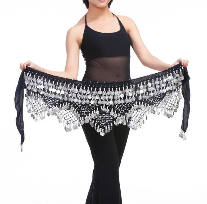 Dancewear Clothing Triangle Hip Scarf Colorful Rhinestone Adjustable Belly Dance