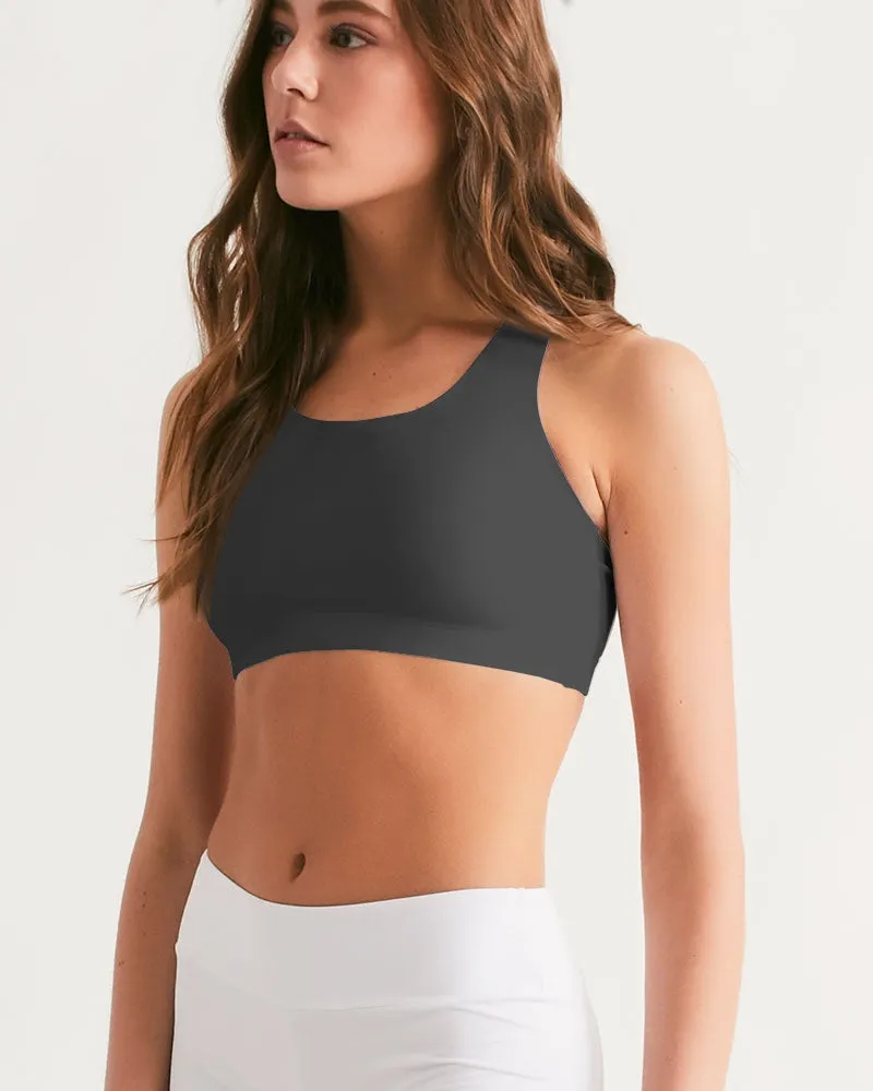 DARK GRAY Women's Seamless Sports Bra