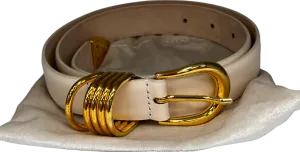 dehanche Cream Hollyhock Gold Belt UK M