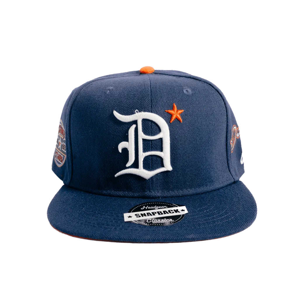 DETROIT STARS NAVY BLUE SNAPBACK HAT