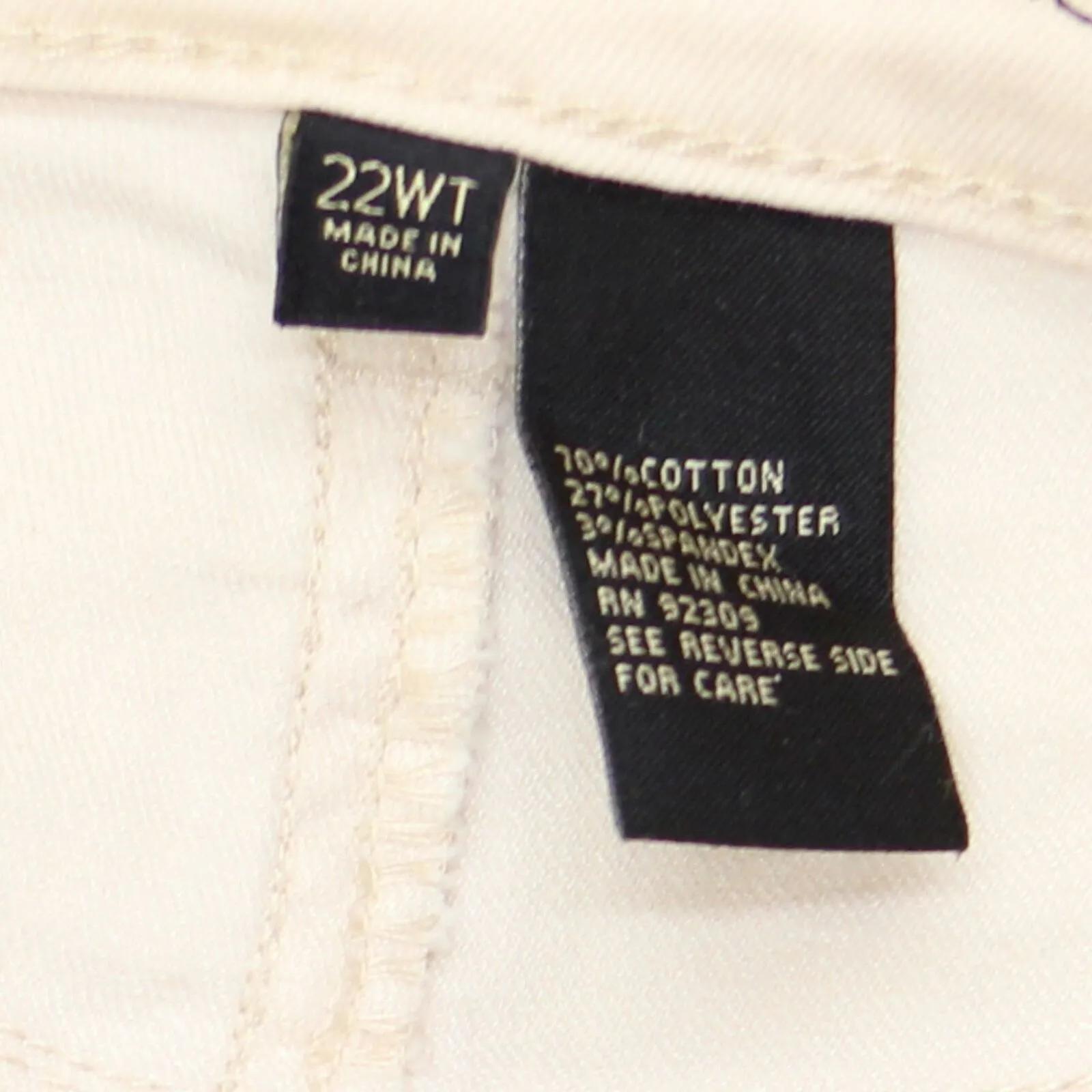 DG2 By Diane Gilman Plus Tall Embroidered Applique Wide Leg Jeans Cream 22W Tall
