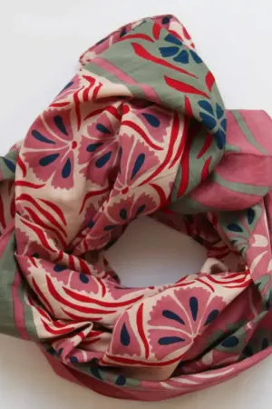 Diego Rose Organic Cotton Scarf Medium