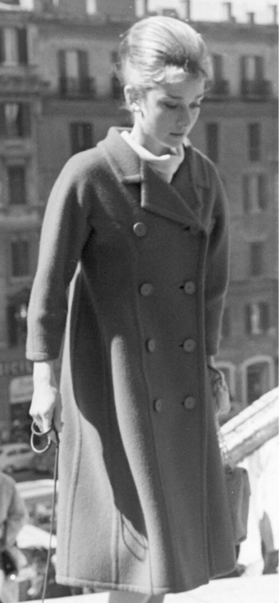 Documented Fall 1959 Givenchy by Hubert de Givenchy Haute Couture Chic Black Wool Coat