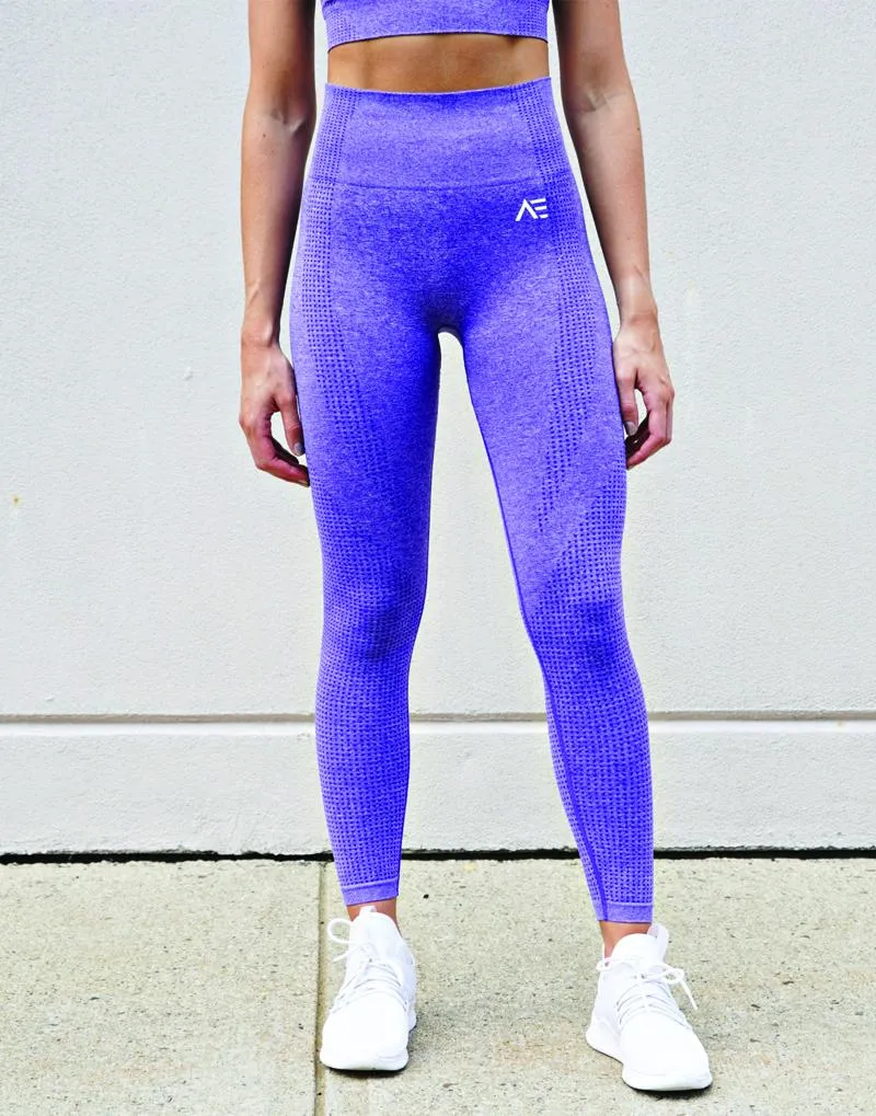 DOMINATE SEAMLESS LEGGINGS - PURPLE