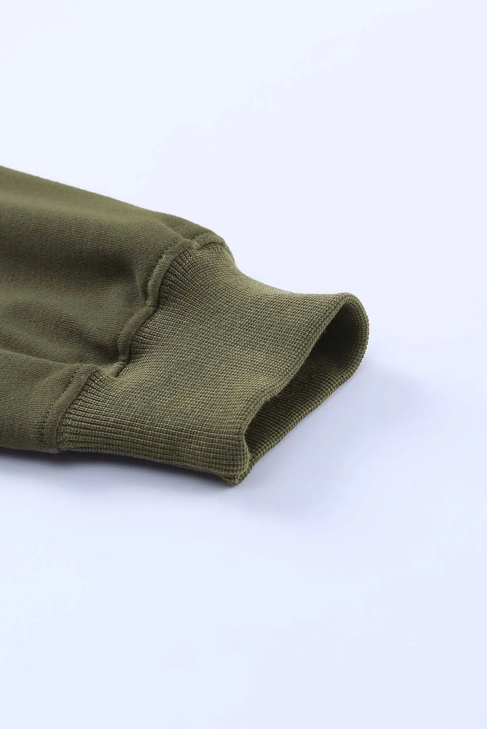 Drop Shoulder Cropped Sweatshirt