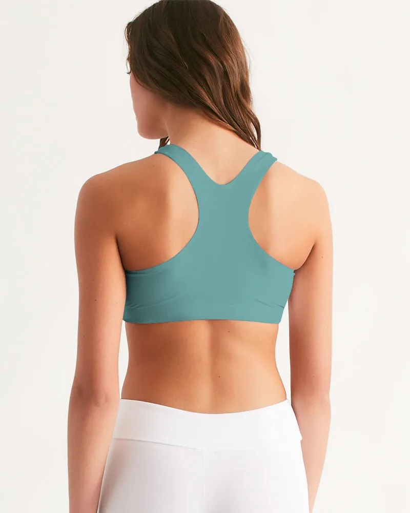DUSTY MINT Women's Seamless Sports Bra