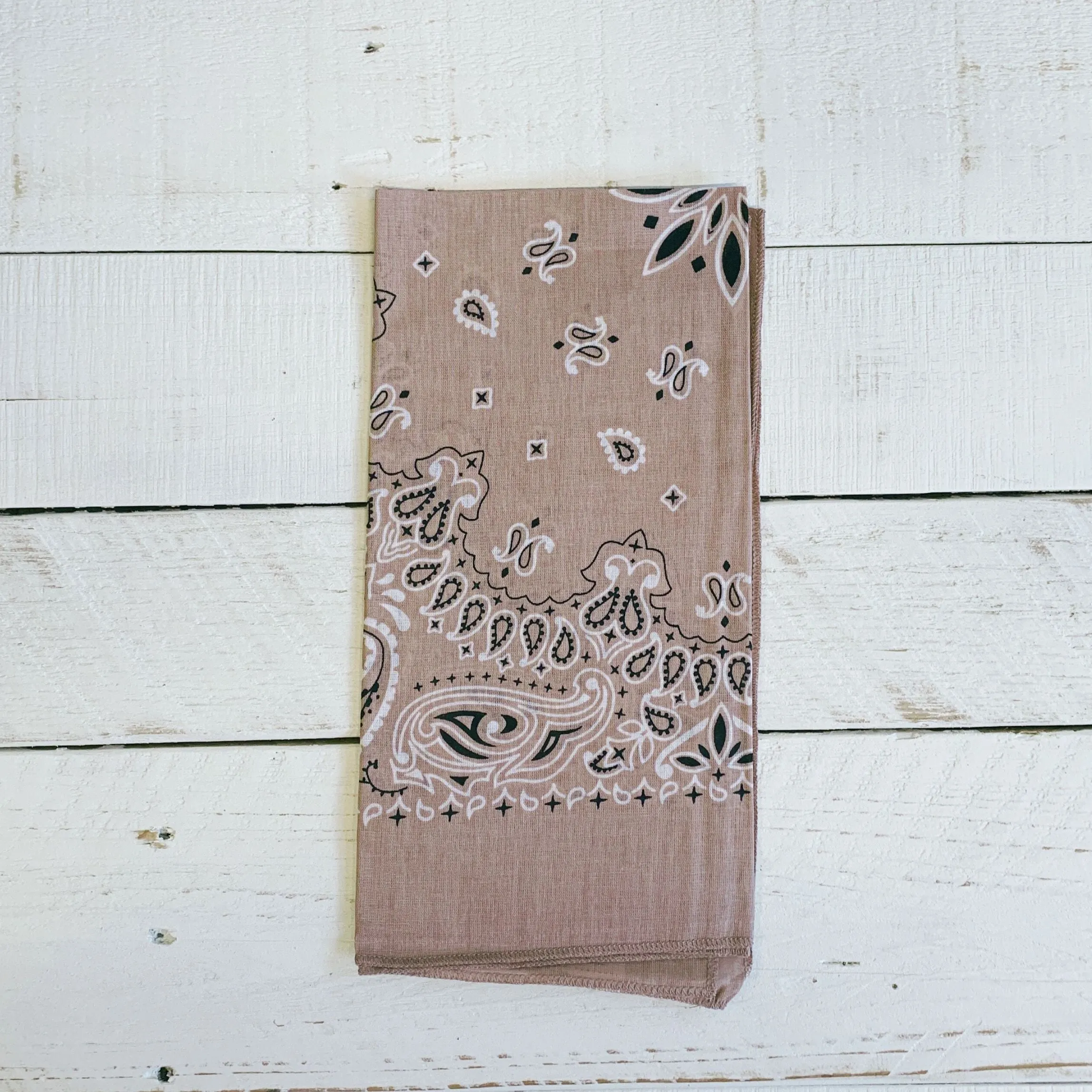 Dusty Rose Muted Color Bandana | Boho Hair Scarf Headband