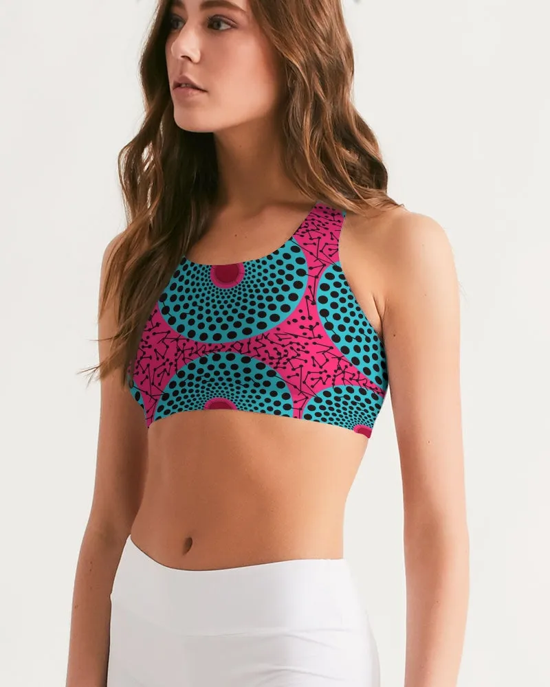 Edewede African Print Seamless Sports Bra