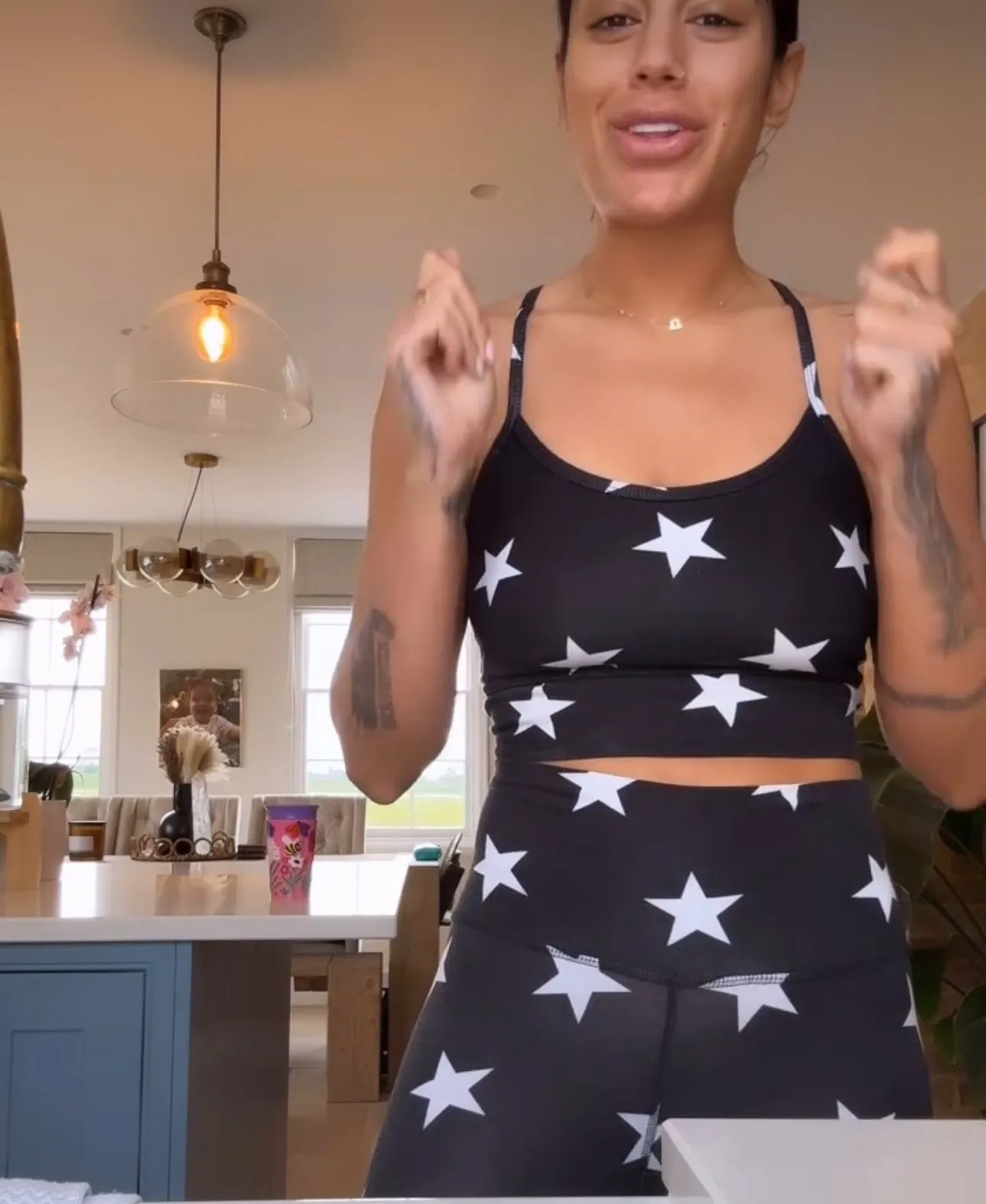 Electric & Rose Sunset Star Leggings as seen on Malin Andersson