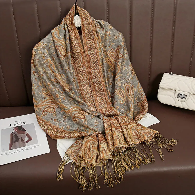 Elegance Paisley Winter Shawl