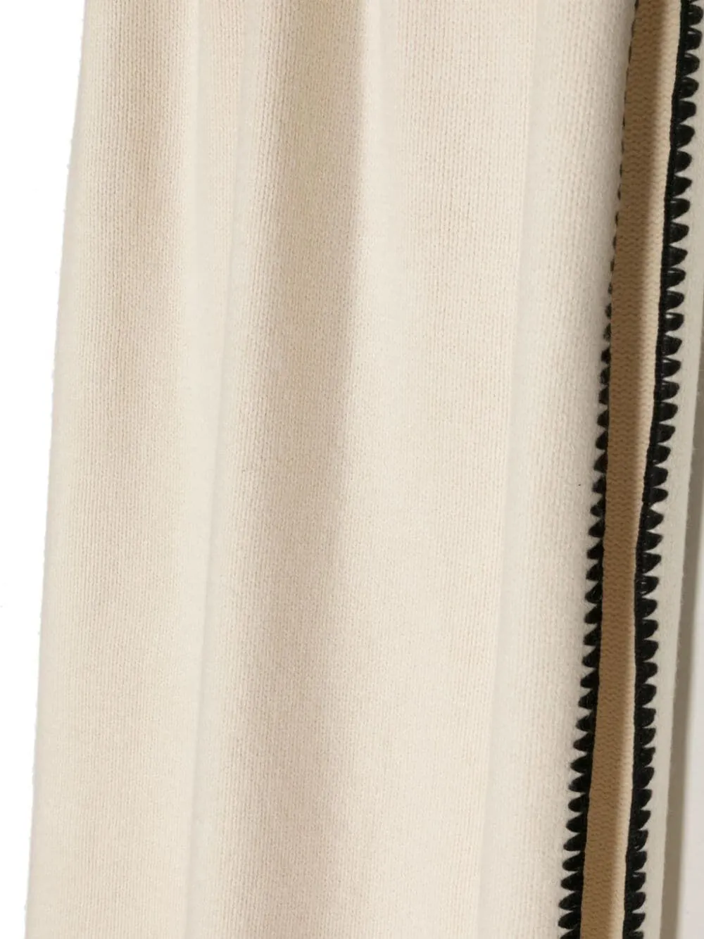 Embroidered wool cashmere scarf