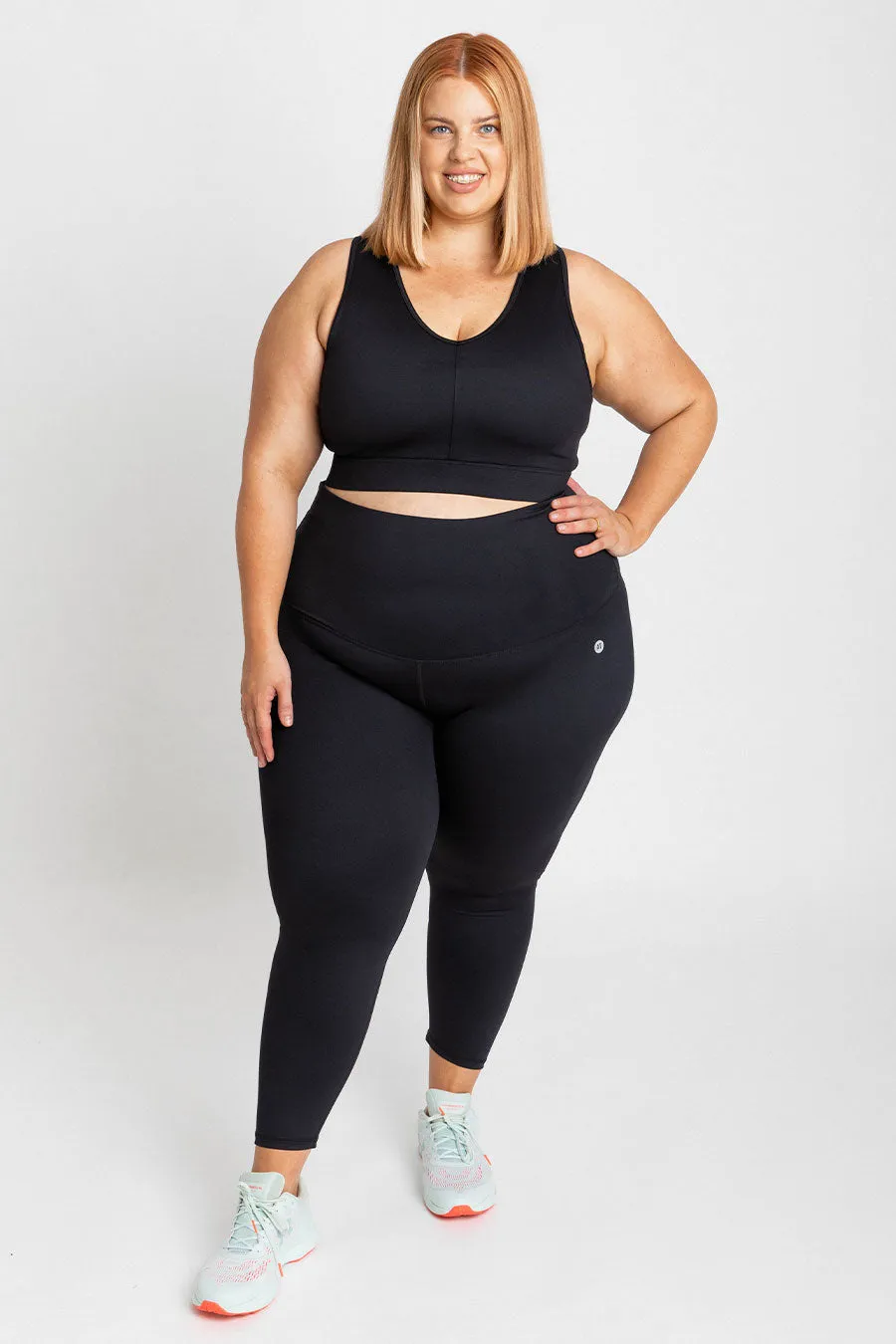 Essential High-Waist Move 7/8 Length Legging - Black